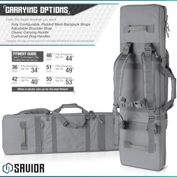 Savior Urban Warfare Tactical Double Carbine Bag for Firearms