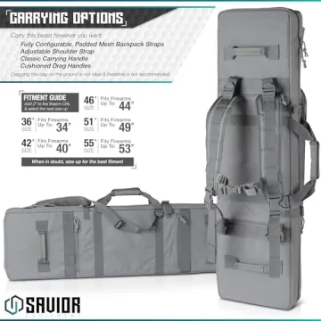 Savior Urban Warfare Tactical Double Carbine Bag for Firearms