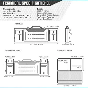 Savior Urban Warfare Tactical Double Carbine Bag for Firearms