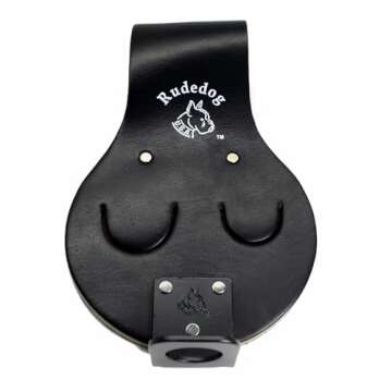Spud Wrench & Sleever Bar Holder - Premium Black Leather - Rudedog USA #4006