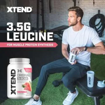 Xtend XTEND Original BCAA Powder 7g BCAA and 2.5g L-Glutamine, Sugar Free Post Workout Muscle Recovery Drink with Amino Acids for Men & Women, 90 Servings