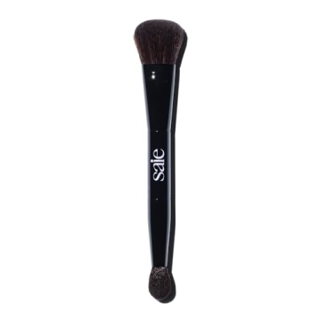 Saie The Double Brush - Multi-Use Dual Ended Makeup Brush for Highlighting, Contouring and Concealin...