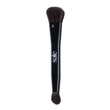 Saie The Double Brush - Multi-Use Dual Ended Makeup Brush for Highlighting, Contouring and Concealin...