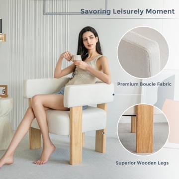 MAXYOYO Upholstered Accent Chair for Modern Spaces