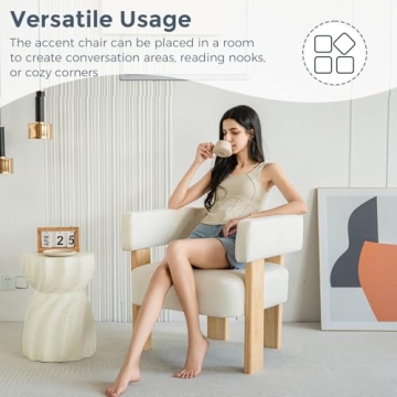 MAXYOYO Upholstered Accent Chair for Modern Spaces