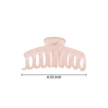 TODEROY Large Hair Claw Clips for Women, Strong Hold Big Banana Claw Hair Clips for Thick Thin Hair,...
