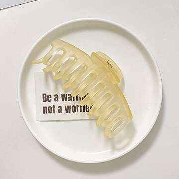 TODEROY Large Hair Claw Clips for Women, Strong Hold Big Banana Claw Hair Clips for Thick Thin Hair, Fashion Jaw Hair Styling Accessories for Women Girls 6 Packs