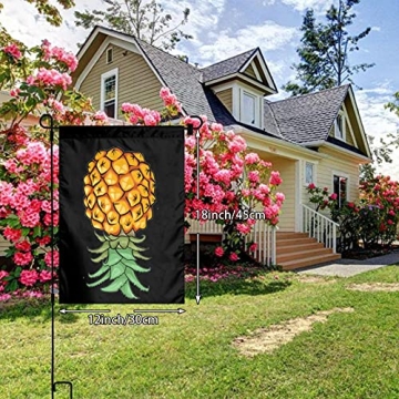 Durable Upside Down Pineapple Garden Flag for Seasonal Decor