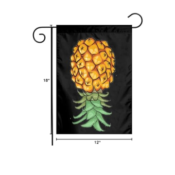 Durable Upside Down Pineapple Garden Flag for Seasonal Decor