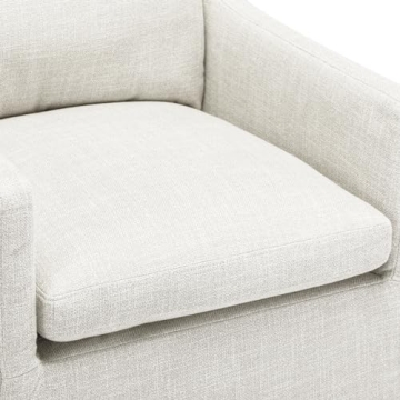 DUHOME Upholstered Accent Chair with Rolling Casters