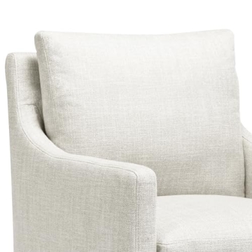 DUHOME Upholstered Accent Chair with Rolling Casters