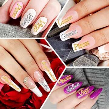 48-Piece Zodiac Charm Set for Jewelry & Crafts