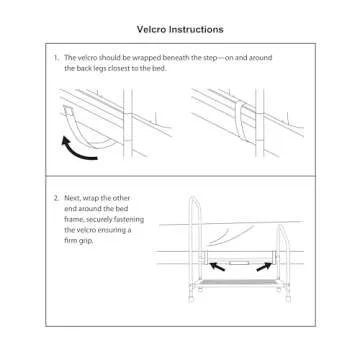 Step2Bed Adjustable Bed Rails with LED Light for Seniors