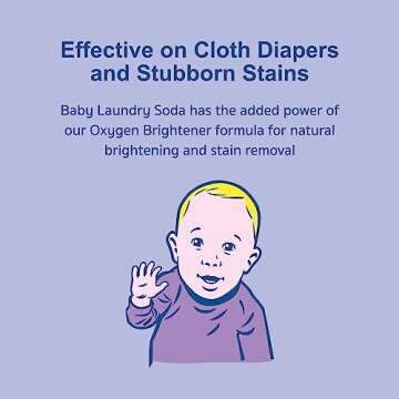 Nellie's Natural Baby Powder Laundry Detergent Tin - 80 Loads - Safe For Infants Sensitive Skin - Fragrance-Free and Hypoallergenic - 2.2 Pounds