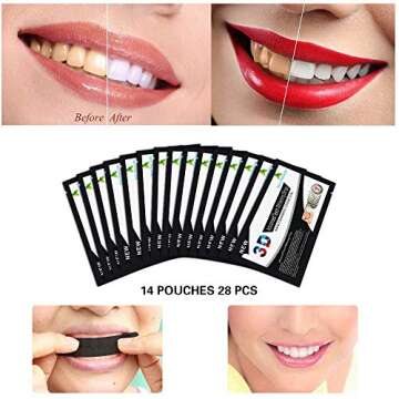 Bamboo Toothbrush with Charcoal Bristles - Save with Value 4-Pack - Natural Toothbrushes for Teeth Whitening and Sensitive Gums - Travel Toothbrush and Guest Toothbrush - Family Friendly