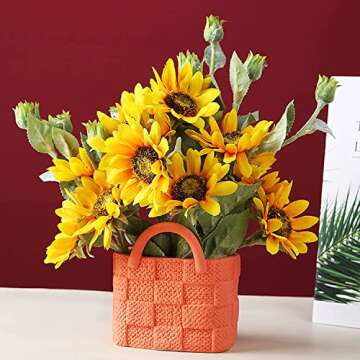 Yeysynana Ceramic Handbag Vase for Floral Arrangements