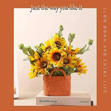 Yeysynana Ceramic Handbag Vase for Floral Arrangements