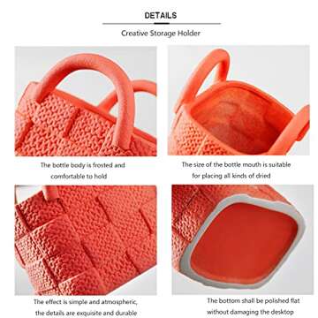 Yeysynana Ceramic Handbag Vase for Floral Arrangements