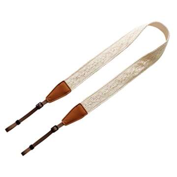 UNIKSTRAP Elegant Vintage Lace Adjustable Camera Strap for DSLRs