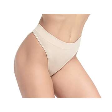 GRANKEE Women's Seamless Thong Panties for All-Day Comfort