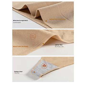 GRANKEE Women's Seamless Thong Panties for All-Day Comfort