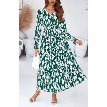 BTFBM Women Floral Ruffle Maxi Dress 2025 - Elegant Spring Dress for Every Occasion