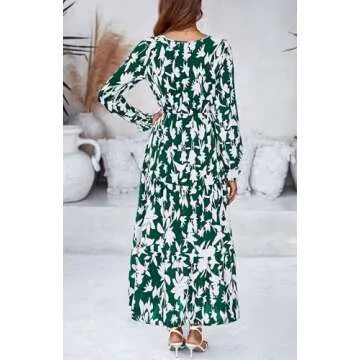 BTFBM Women Casual Floral Maxi Dress 2025 - Elegant Style