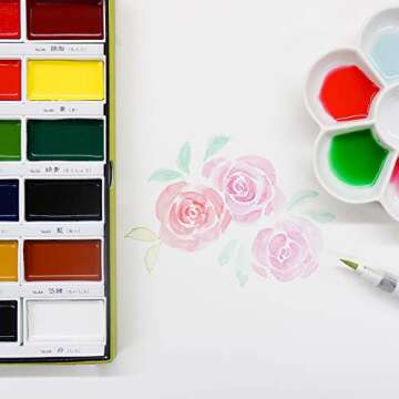 Kuretake MC2036V Gansai Tambi 36 Color Set - Vibrant Watercolors