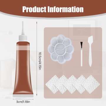 2025 New Advanced Leather Repair Gel, Leather Repair Kit for Car Seat Vinyl Repair Kit, Upgraded Mul...