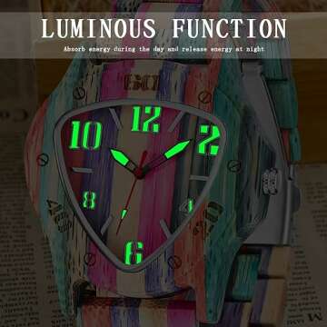 Handmade Colorful Bamboo Wooden Watches for Men - Engraved Quartz