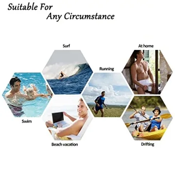 Quick Dry Swim Trunks with Pockets - Peacock Blue