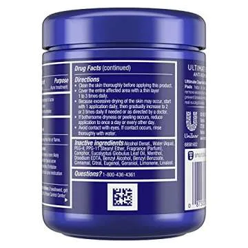 Noxzema Ultimate Clear Face Pads Clears & Prevents Acne Anti-Blemish Made with Over 60% Alcohol 90 Count