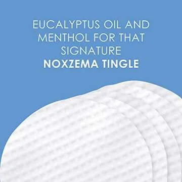 Noxzema Ultimate Clear Face Pads Clears & Prevents Acne Anti-Blemish Made with Over 60% Alcohol 90 Count