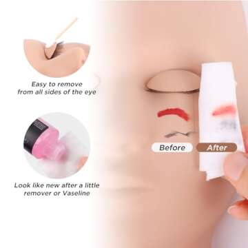 BEYELIAN Lash Mannequin Head for Eyelash Training Practice