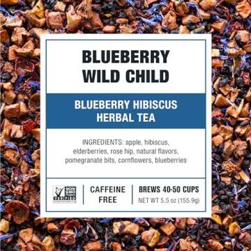 Tiesta Tea Blueberry Wild Child | Herbal Tea Blend | Loose Leaf Tea