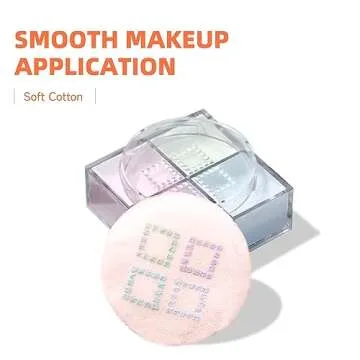 10 Pure Cotton Powder Puff Set for Flawless Makeup