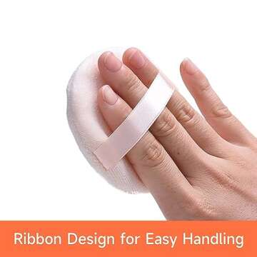 10 Pure Cotton Powder Puff Set for Flawless Makeup