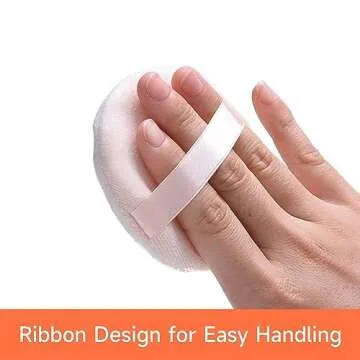 10 Pure Cotton Powder Puff Set for Flawless Makeup