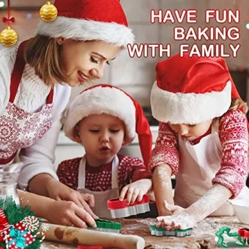 Christmas Cookie Cutter Set - 8 Unique Shapes for Fun Baking