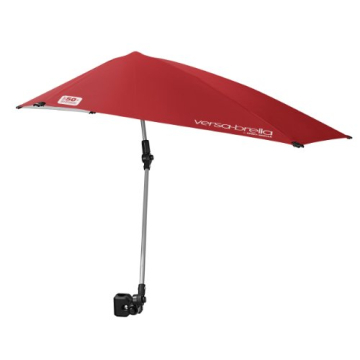 Sport-Brella Versa-Brella 4-Way Swiveling Sun Umbrella (Firebrick Red), Regular