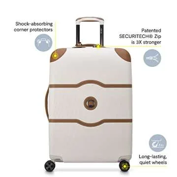 Stylish and Spacious DELSEY PARIS Chatelet Air 2.0 Hardside Luggage Set