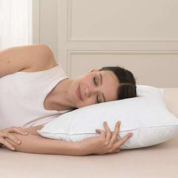 AIKOFUL Luxury Feathers Down Pillows Set of 2, 20x26"