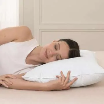 AIKOFUL Luxury Feathers Down Pillows Set of 2, 20x26"