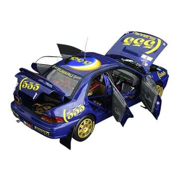 Sun Star 1:18 Scale Diecast Model Rally Car Compatible with Subaru Impreza 555 Peter Bourne/Tony Sir...