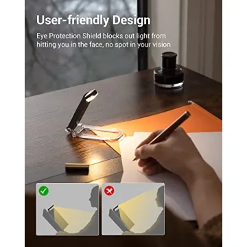 DEWENWILS Rechargeable Book Light - Adjustable & Portable
