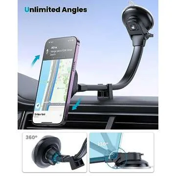 APPS2Car Designed for Magsafe Car Mount, Car Phone Holder Mount Fit for Magsafe iPhone 16 15 14 13 12 Series