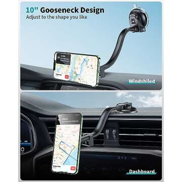 APPS2Car Designed for Magsafe Car Mount, Car Phone Holder Mount Fit for Magsafe iPhone 16 15 14 13 12 Series