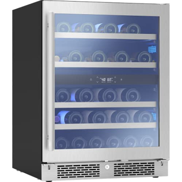 Zephyr Presrv 24" Wine Fridge ADA Dual Zone Under Counter - Countertop Mini Wine Cooler Cellars Smal...