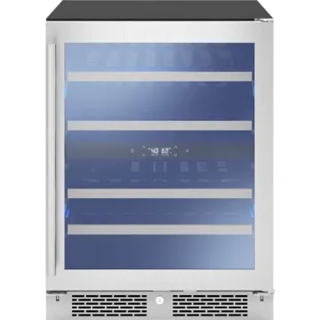 Zephyr 24" Wine Fridge - Stylish Mini Cooler for Any Space