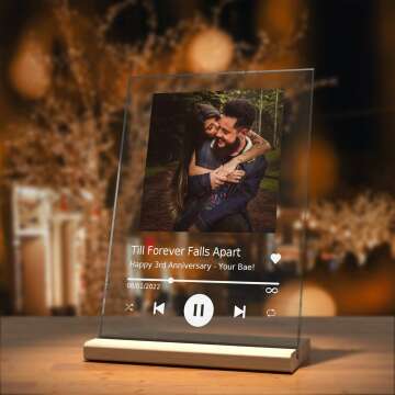 Personalized Acrylic Song Plaque - Unique Gift for Any Occasion